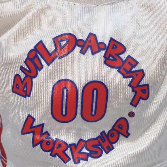 Build A Bear Workshop Brown Plush Stuffed Bear NBA Basketball Jersey and Shorts - Picture 5 of 9